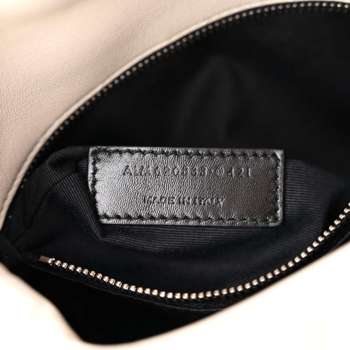 Lambskin Quilted Toy Loulou Puffer Monogram Chain Satchel Crema Soft