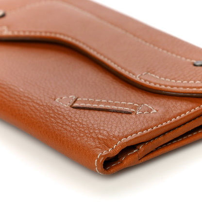 Christian Dior Calfskin Saddle Wallet Brown 9 of 13