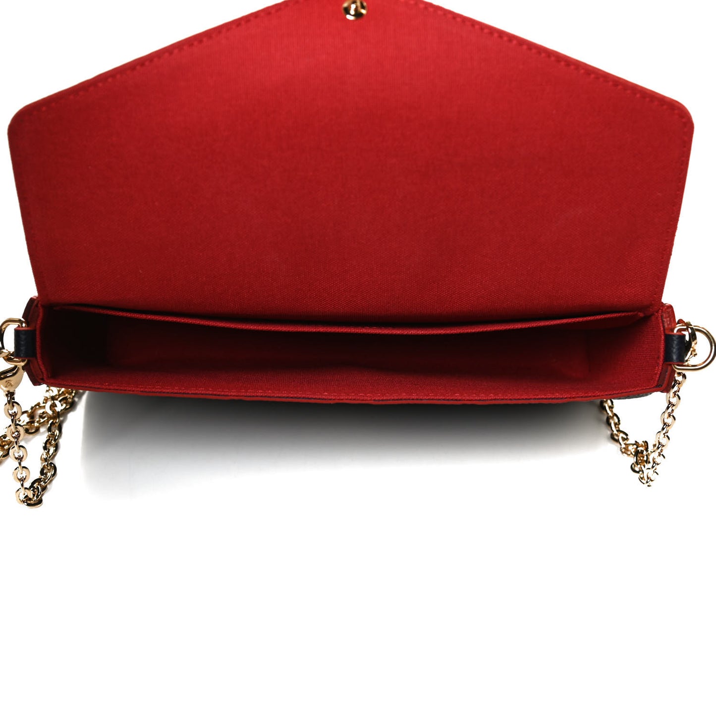 Empreinte Pochette Felicie Chain Wallet Marine Rouge