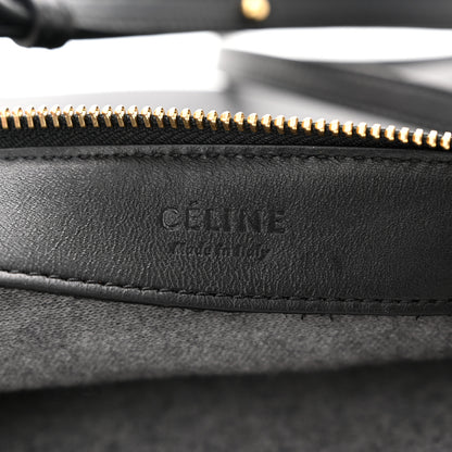Celine Lambskin Large Trio Crossbody Bag Black 6 of 9