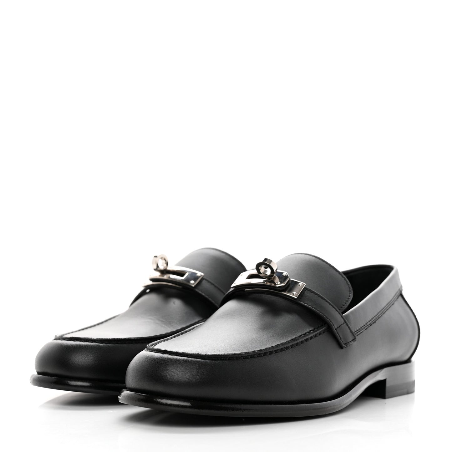 Calfskin Womens Destin Loafers 37 Black