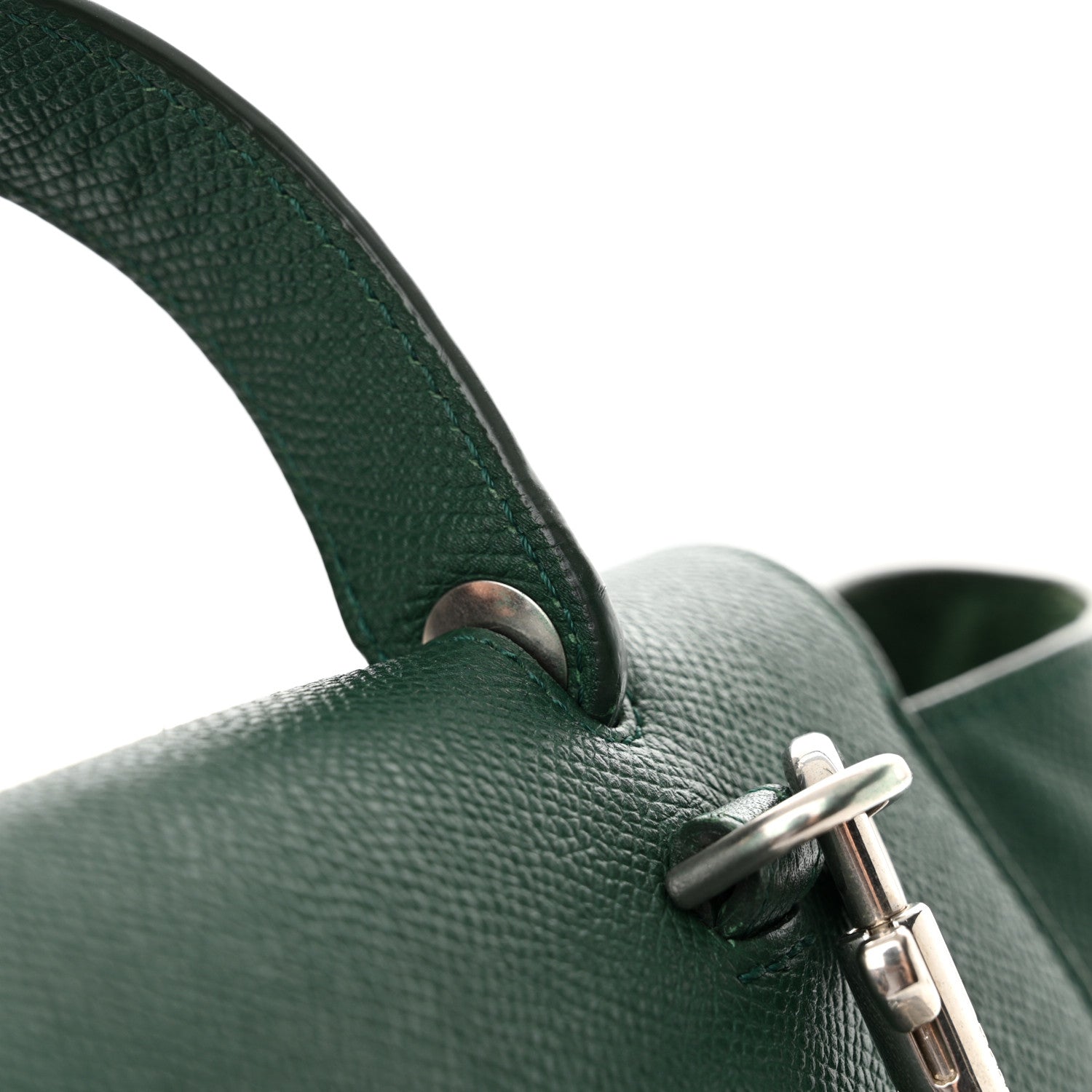 Celine Grained Calfskin Mini Belt Bag Forest 16 of 17