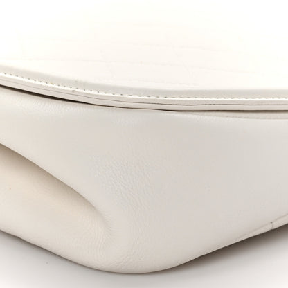 Chanel Calfskin Quilted Underline Flap White 9 of 10