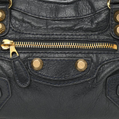 Balenciaga Agneau Giant 12 Gold Hardware Mini City Anthracite 8 of 21