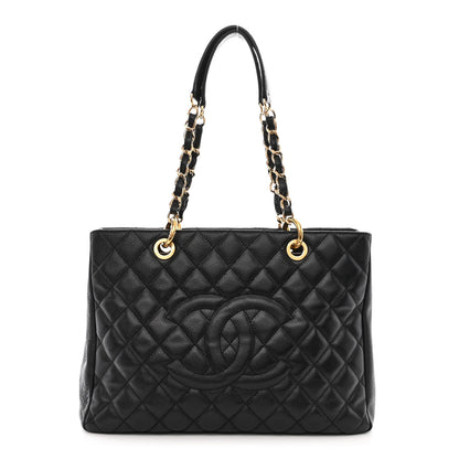Chanel Caviar Quilted Grand Shopping Tote GST Black 1 of 11