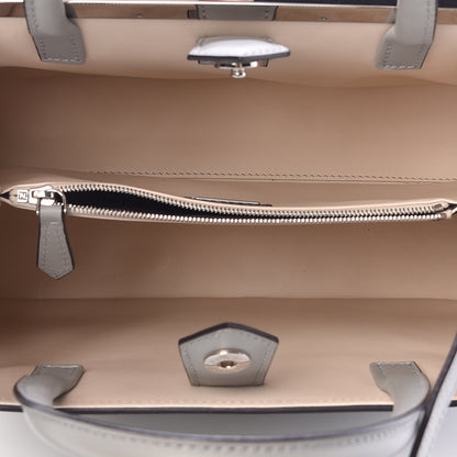 Fendi Vitello Cenury Petite 2Jours Tote Ghiaccio Camelia 5 of 12