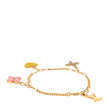 Louis Vuitton Sweet Monogram Charm Bracelet Gold Multicolor 3 of 4