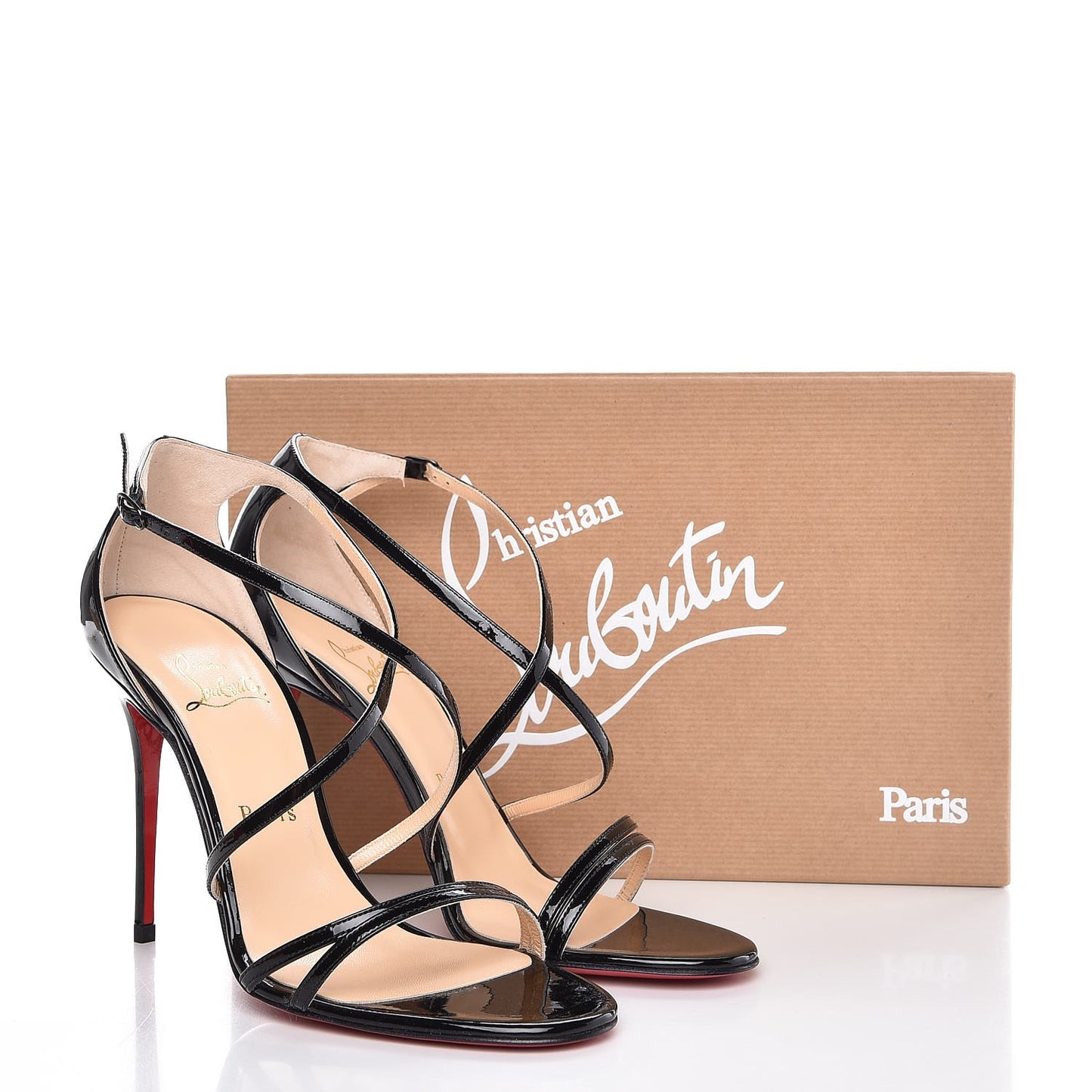 Patent Gwynitta 100 Sandals 38 Black