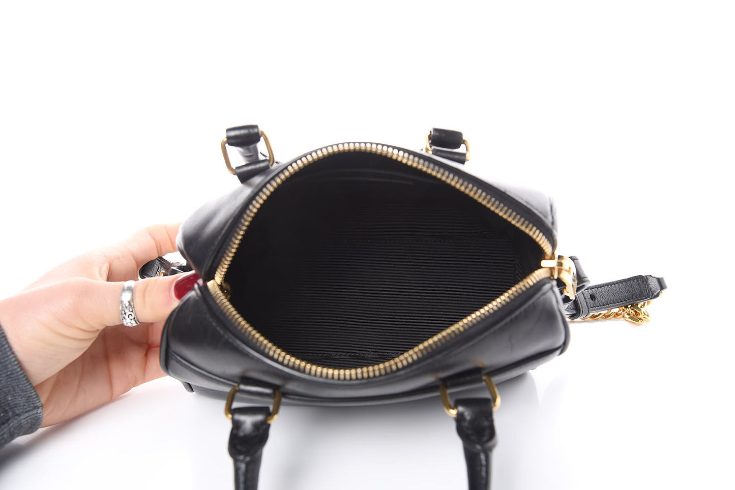 Lambskin Toy Classic Duffle Black