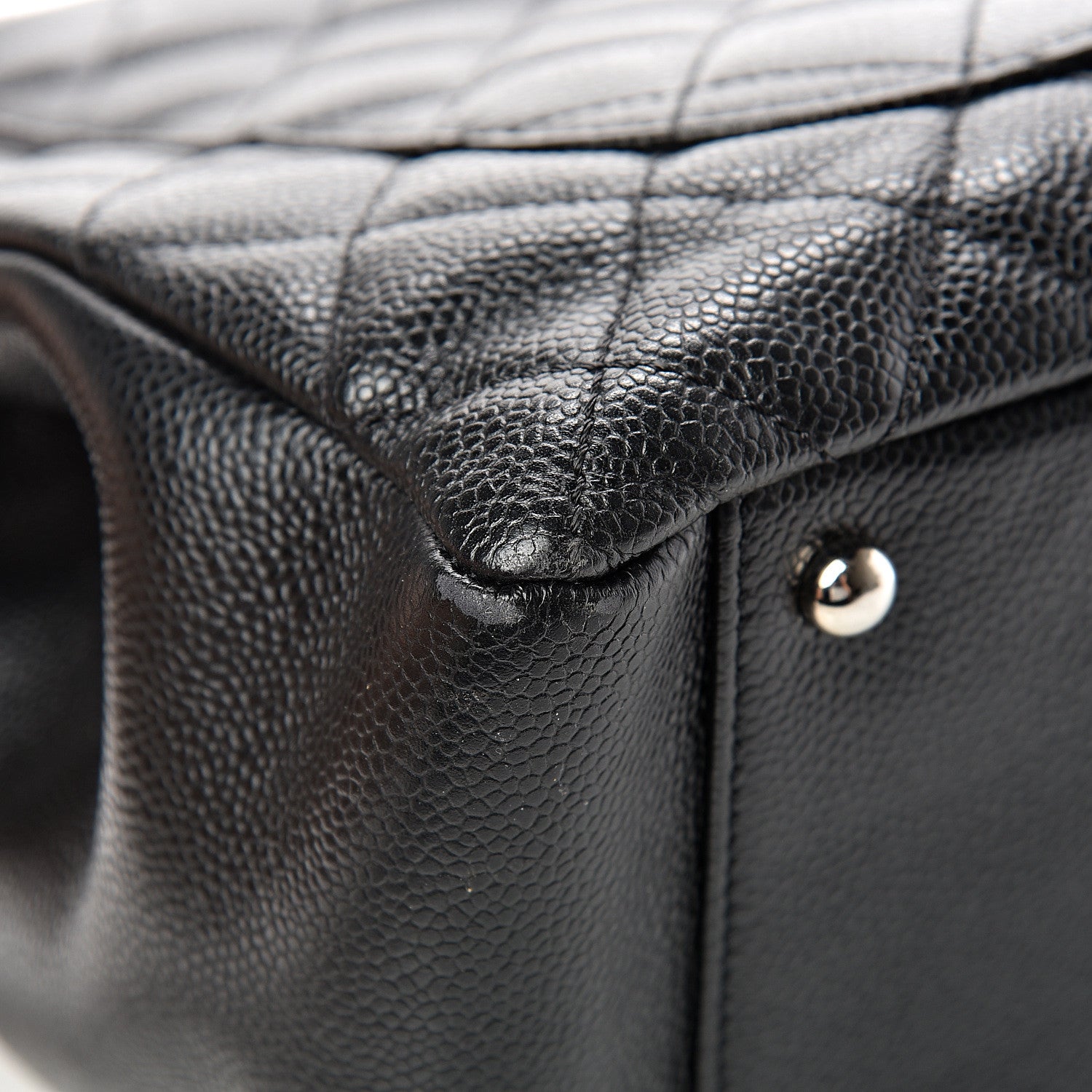 Chanel Caviar Quilted XL Grand Shopping Tote GST Black 11 of 16