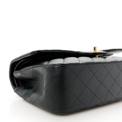 Chanel Lambskin Quilted Medium Double Flap Black 11 of 12