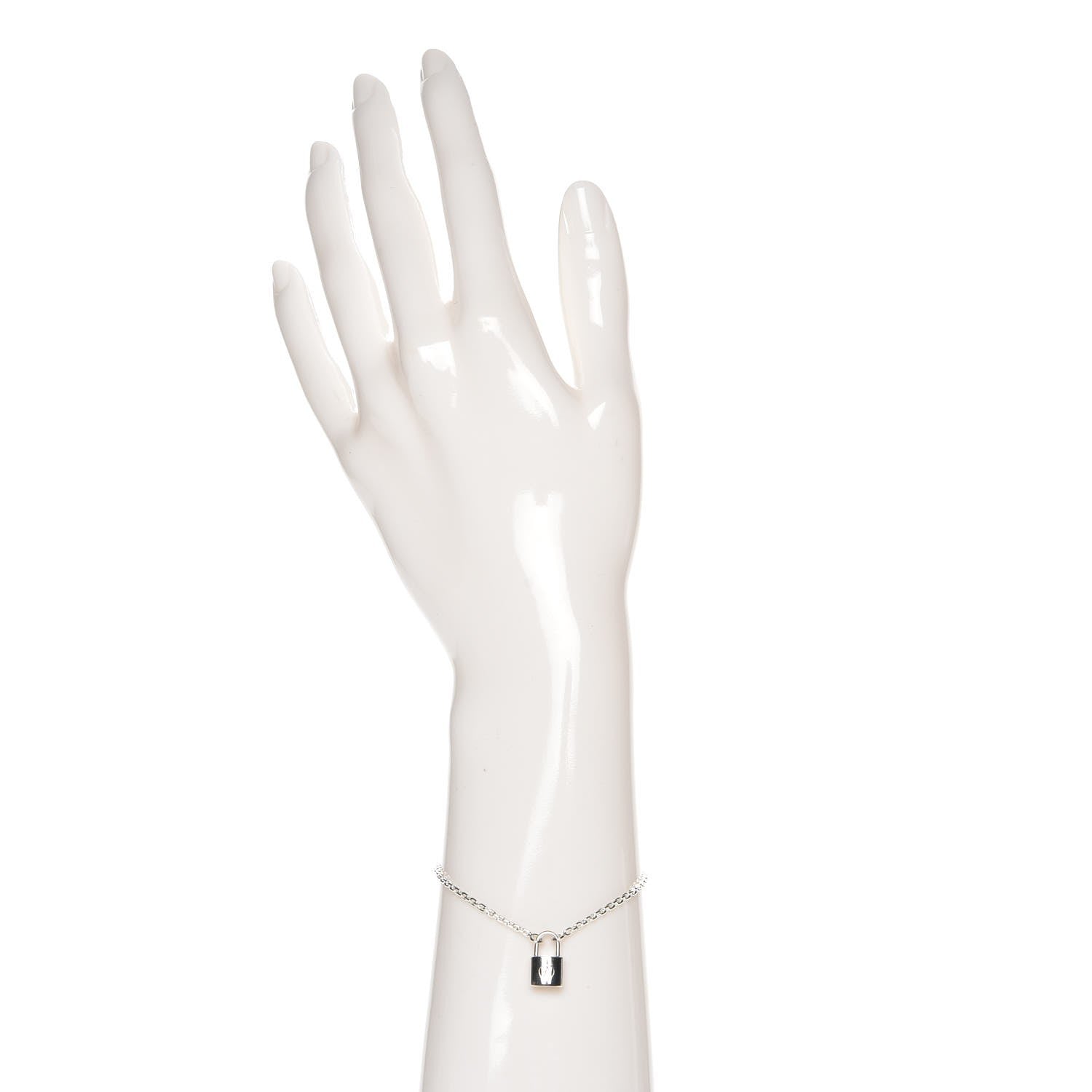 Louis Vuitton Sterling Silver Lockit Bracelet 2 of 7