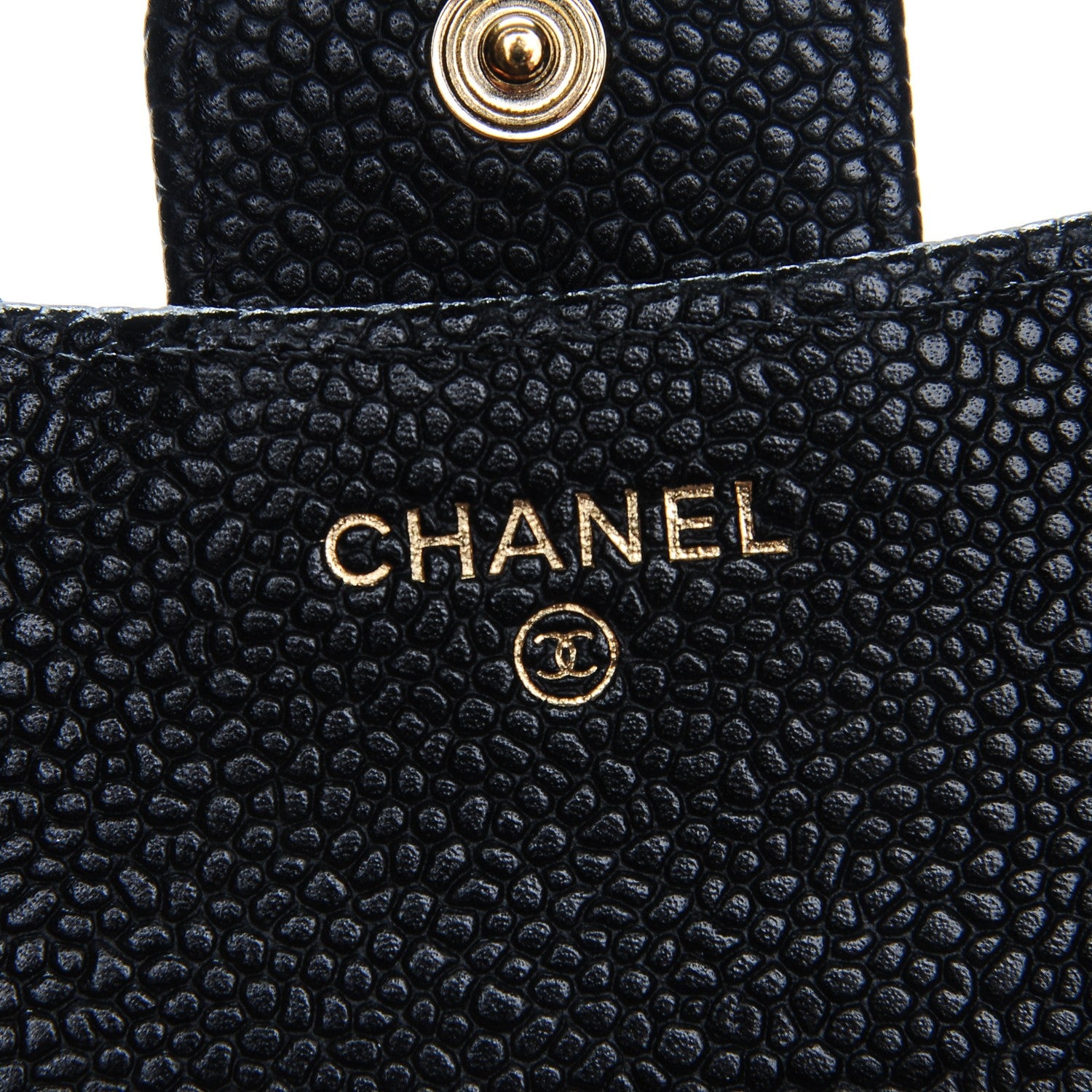 Chanel Caviar Quilted Compact Flap Wallet Black 6 of 8