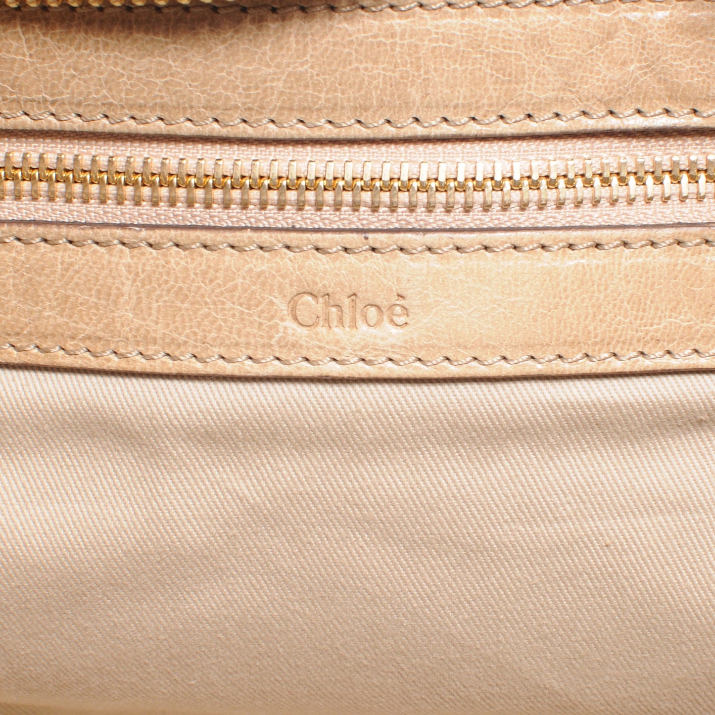 Leather Heloise Satchel Beige