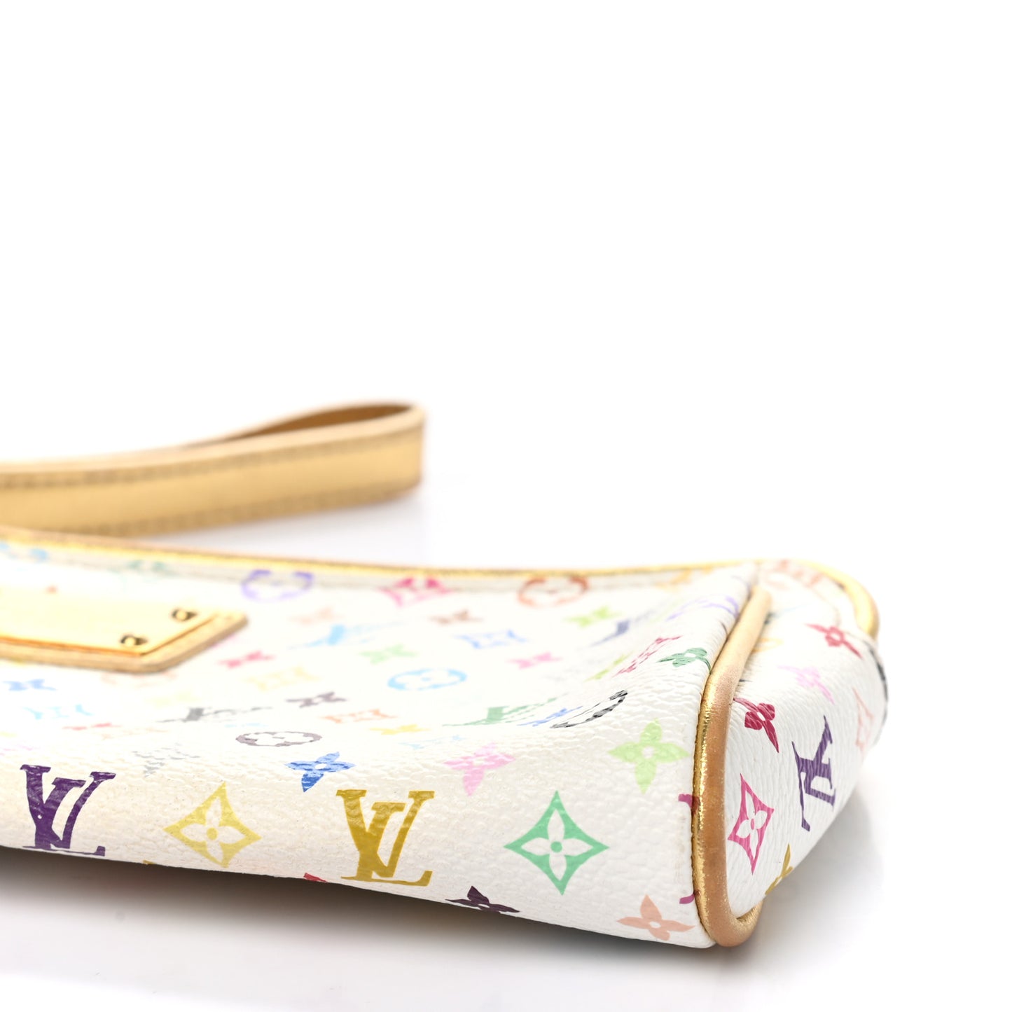 Monogram Multicolor Kate Clutch White