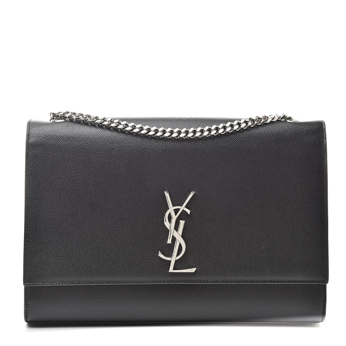Grain De Poudre Large Classic Monogram Kate Satchel Black