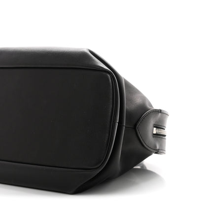 The Row Polished Saddle Calfskin Agnes 12 Black 16 of 17