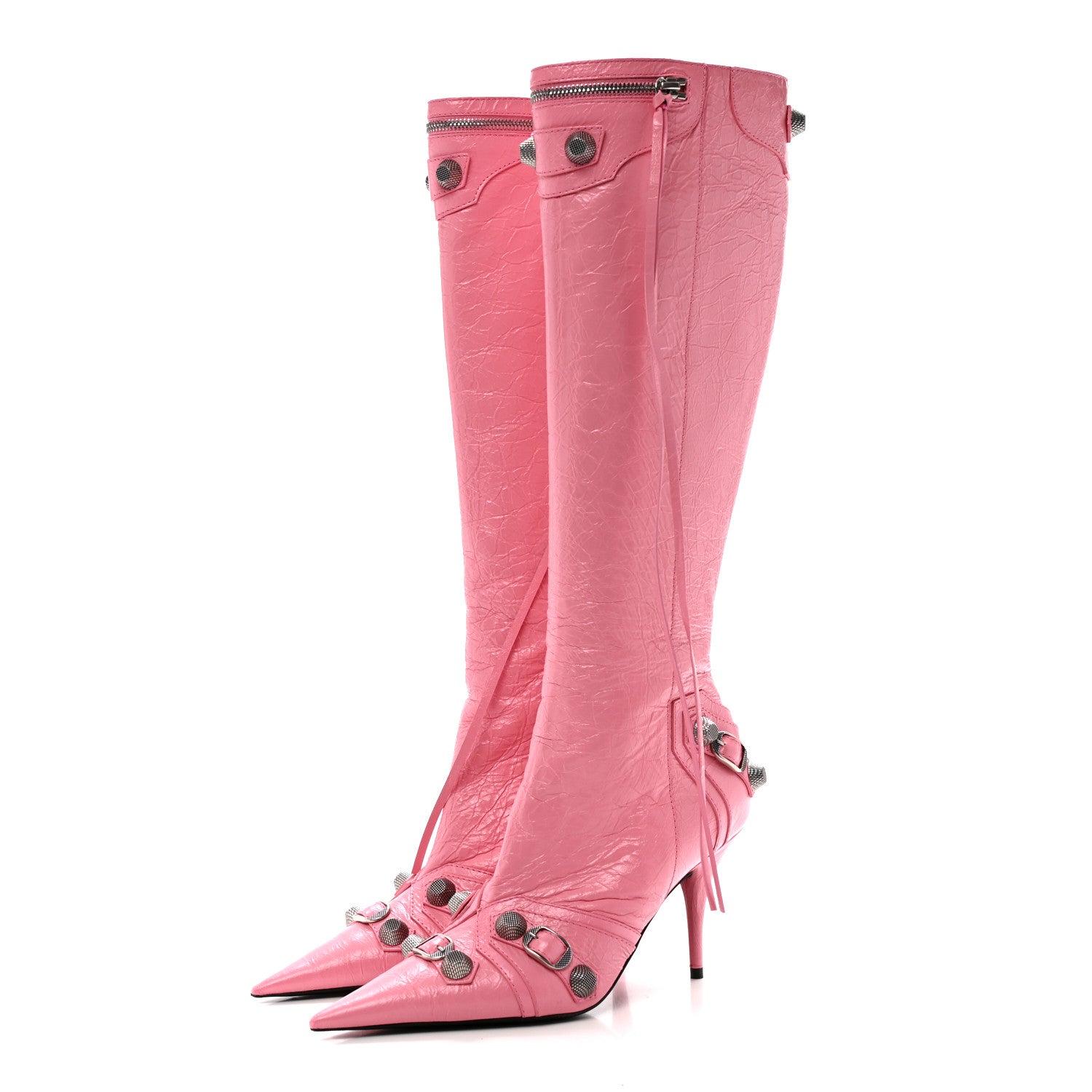 Balenciaga Agneau Arena Cagole 90mm Boots 39 Sweet Pink 3 of 11