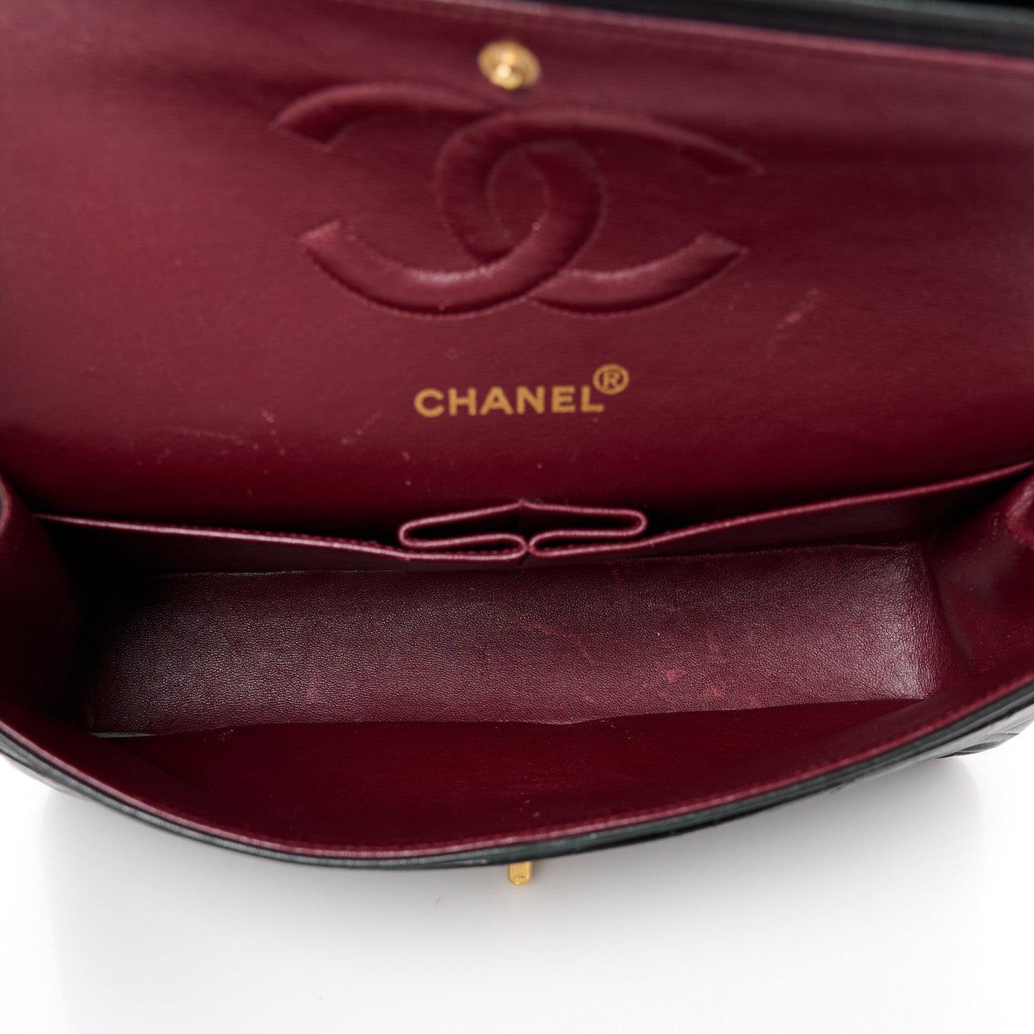 Chanel Lambskin Quilted Medium Double Flap Black 5 of 12