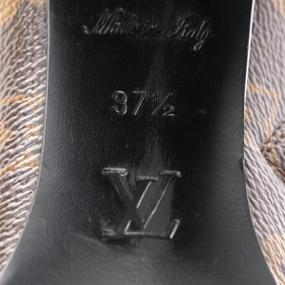 Louis Vuitton Patent Calfskin Monogram Star Trail Ankle Boots 37.5 Black 7 of 9