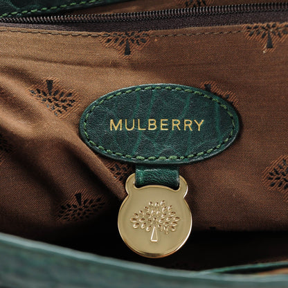 Mulberry Shrunken Calfskin Medium Alexa Pheasant Green 6 of 7