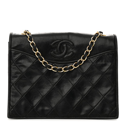 Chanel Lambskin Quilted CC Small Single Flap Black 1 of 19