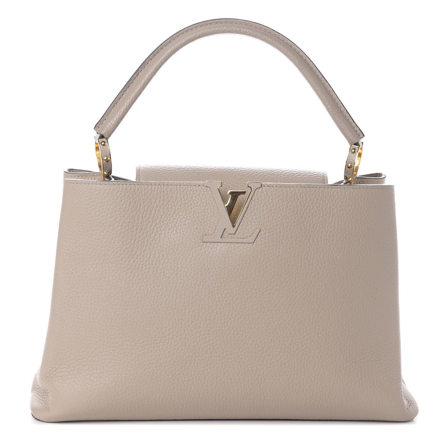 Louis Vuitton Taurillon Capucines MM Galet 1 of 9