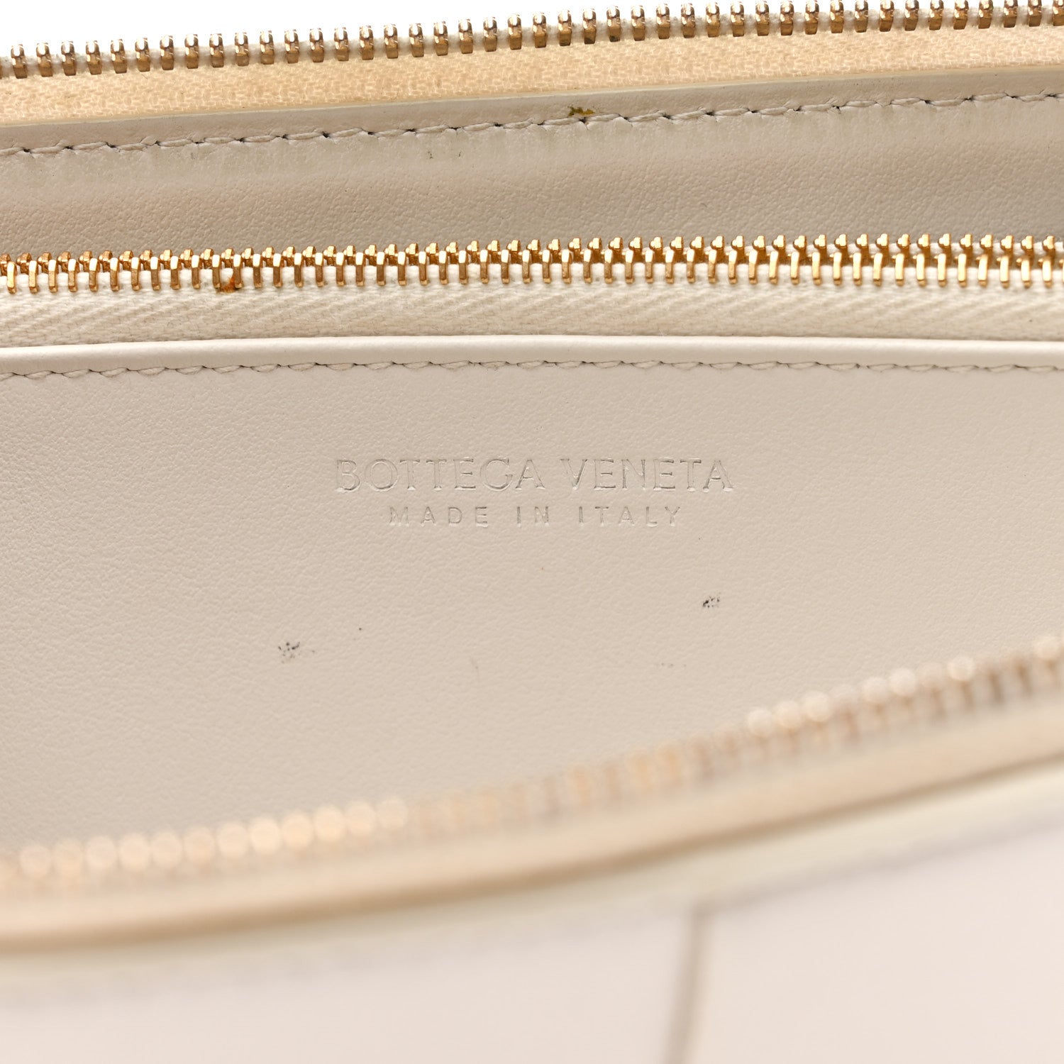 Bottega Veneta Nappa Maxi Intrecciato Zip Around Wallet White 6 of 10