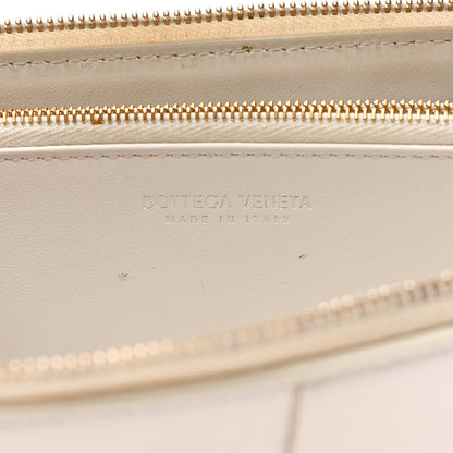 Bottega Veneta Nappa Maxi Intrecciato Zip Around Wallet White 6 of 10