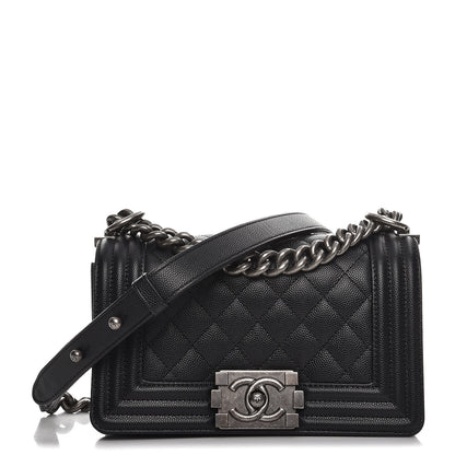 Chanel Caviar Quilted Small Boy Flap Black 1 of 8