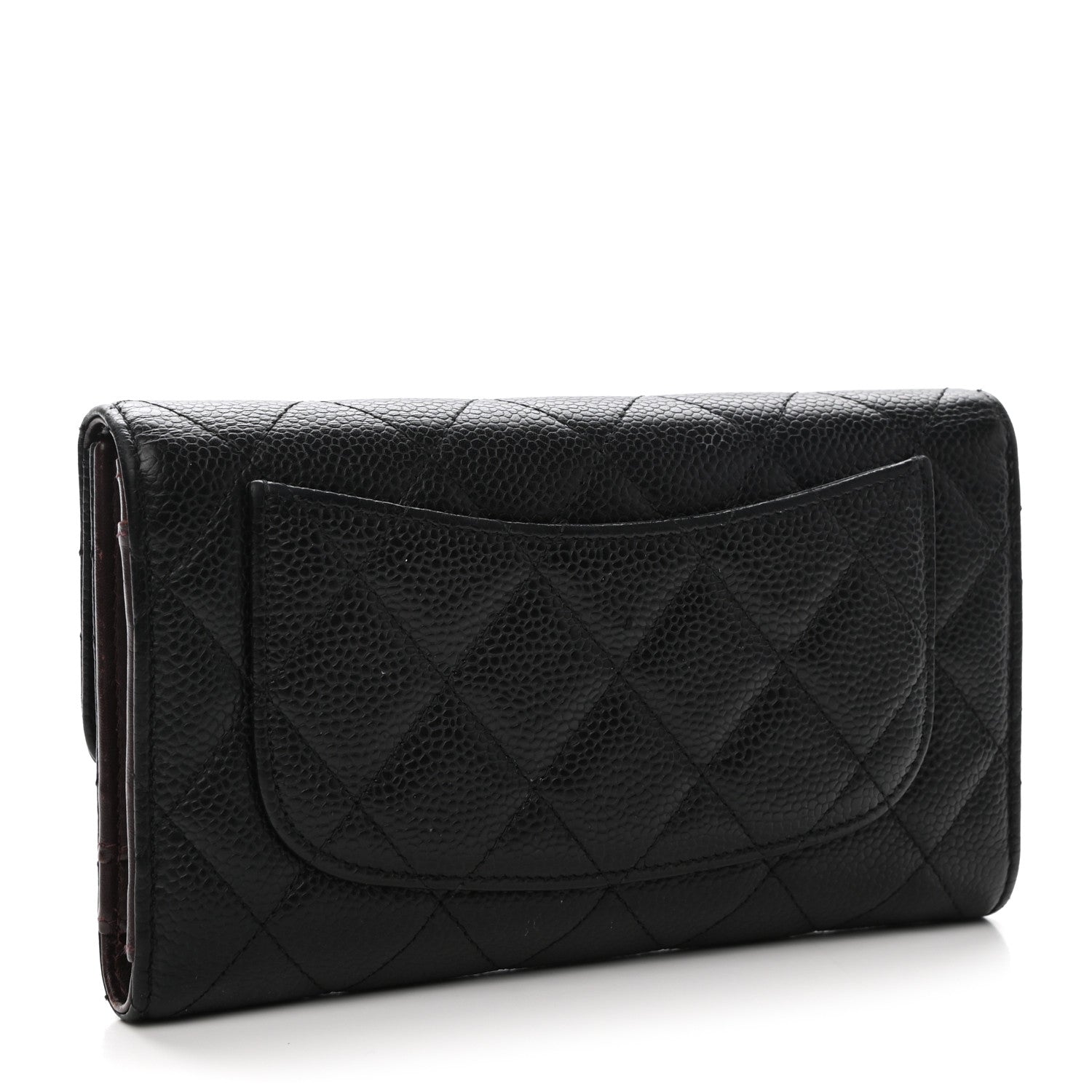 Chanel Caviar Quilted Large Flap Wallet Black 3 of 10