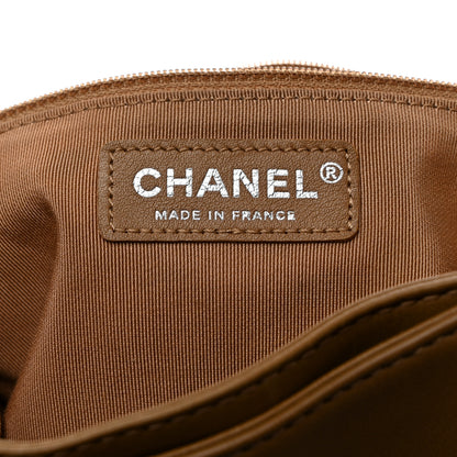 Chanel Calfskin Tweed Enchained Medium Boy Flap Brown 6 of 16