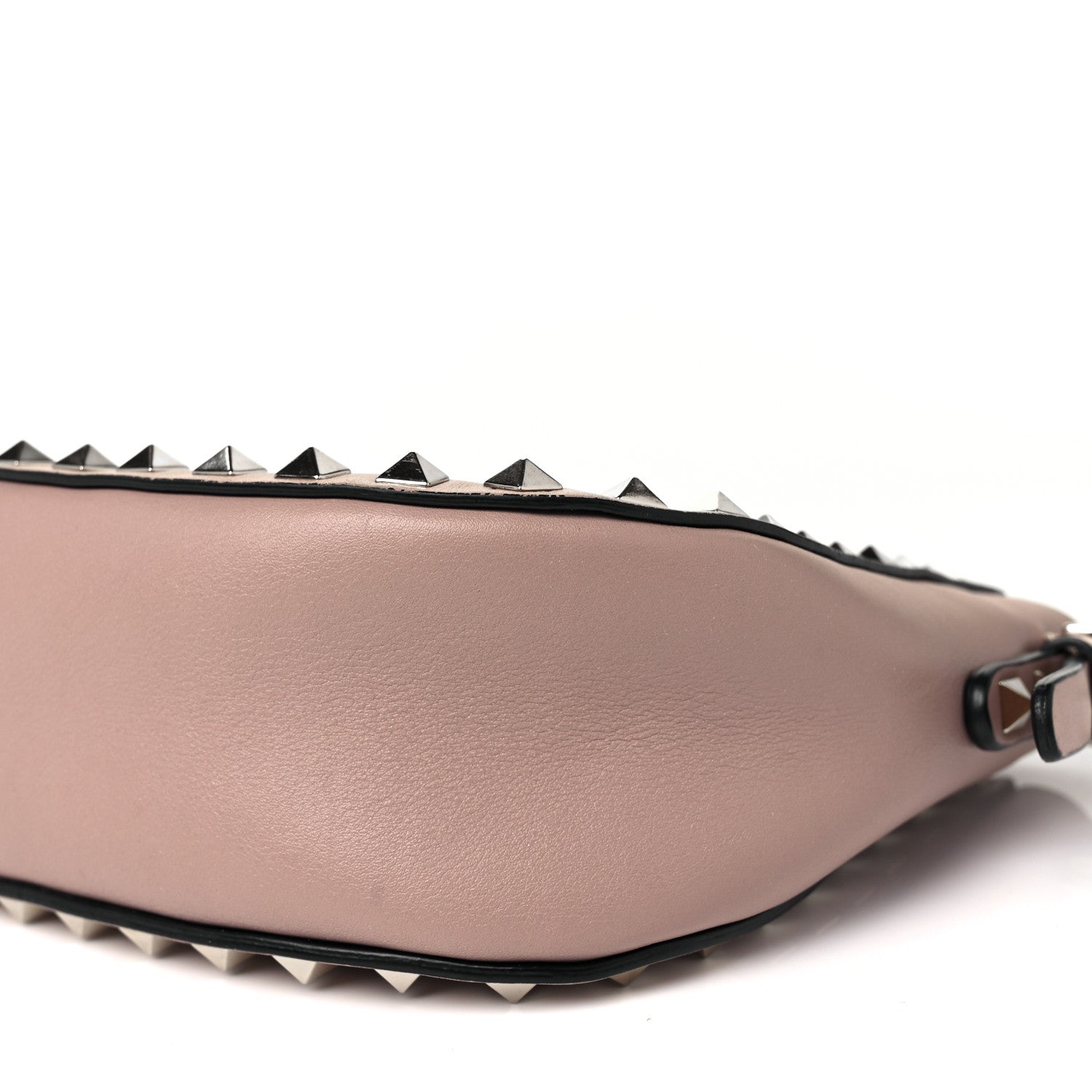 Valentino Garavani Vitello Rockstud Flip-Lock Satchel Poudre 7 of 7