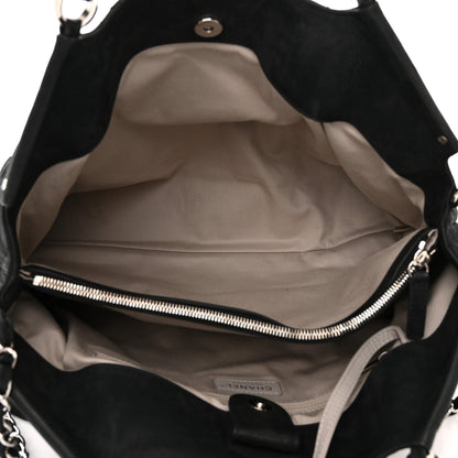 Chanel Iridescent Calfskin Stitched CC Shopping Tote Black 5 of 11