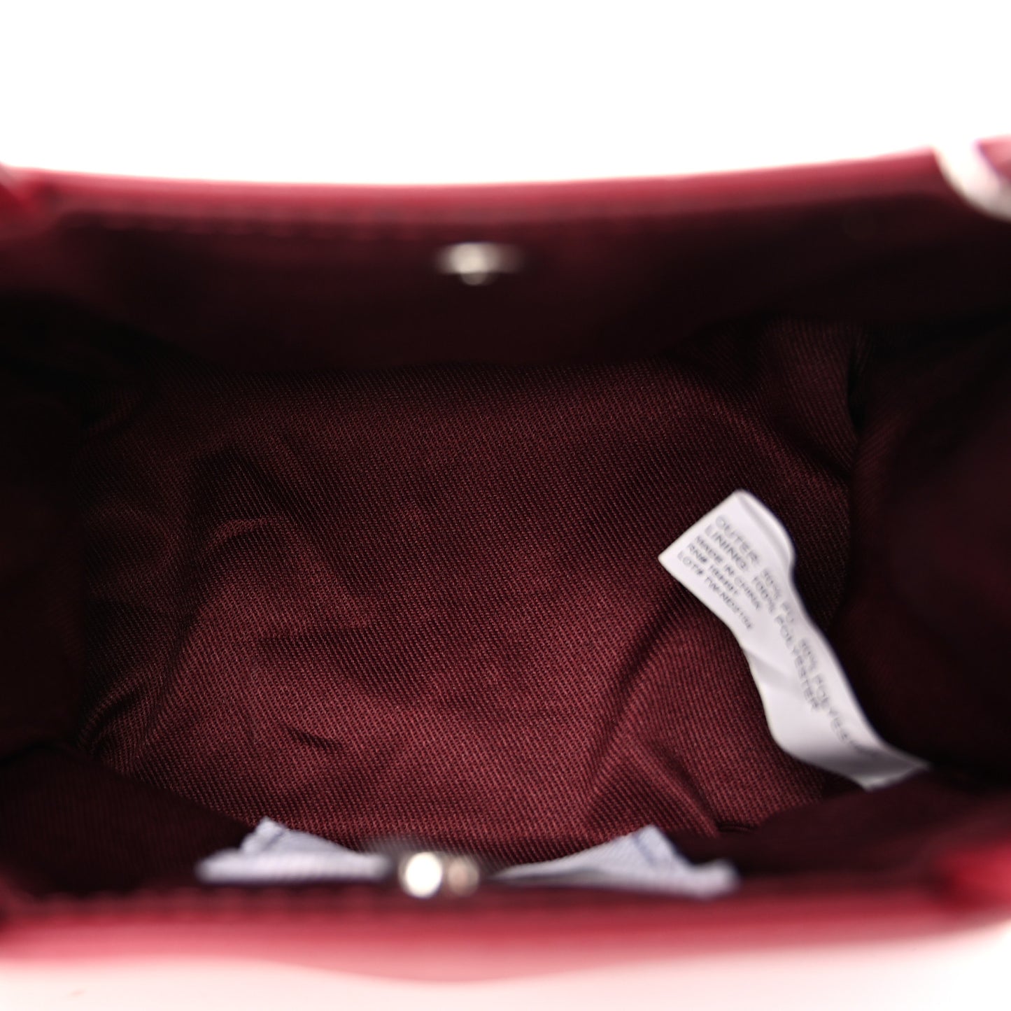 Vegan Leather Small Shopping Bag Oxblood