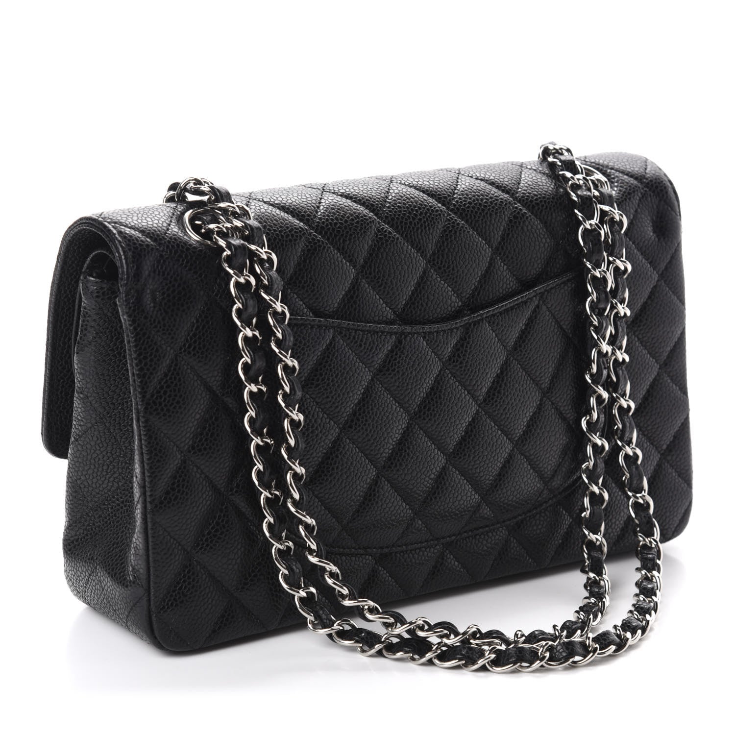 Chanel Caviar Quilted Medium Double Flap Black 3 of 11