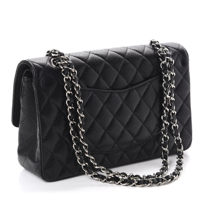 Chanel Caviar Quilted Medium Double Flap Black 3 of 11