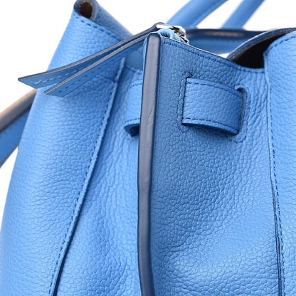 MCM Grained Calfskin Large Milla Tote Tile Blue 13 of 14