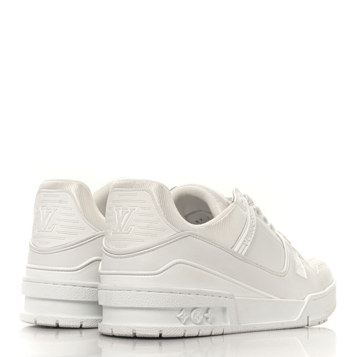 Louis Vuitton Calfskin Womens LV Trainer Sneakers 39.5 White 5 of 9