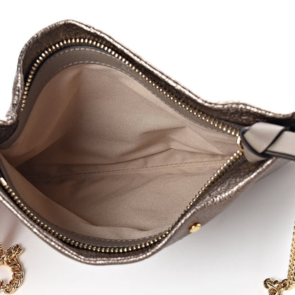 Chloe Metallic Calfskin Mini Roy Chain Pouch Gold 5 of 7