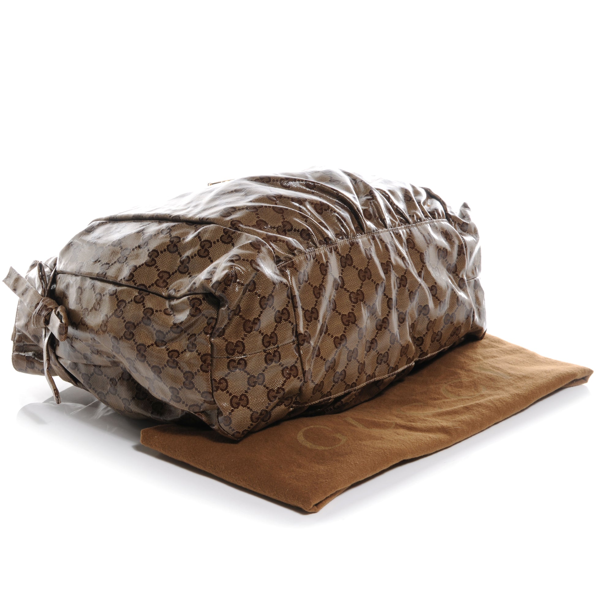 Gucci Crystal GG Medium Hysteria Tote Brown 4 of 8