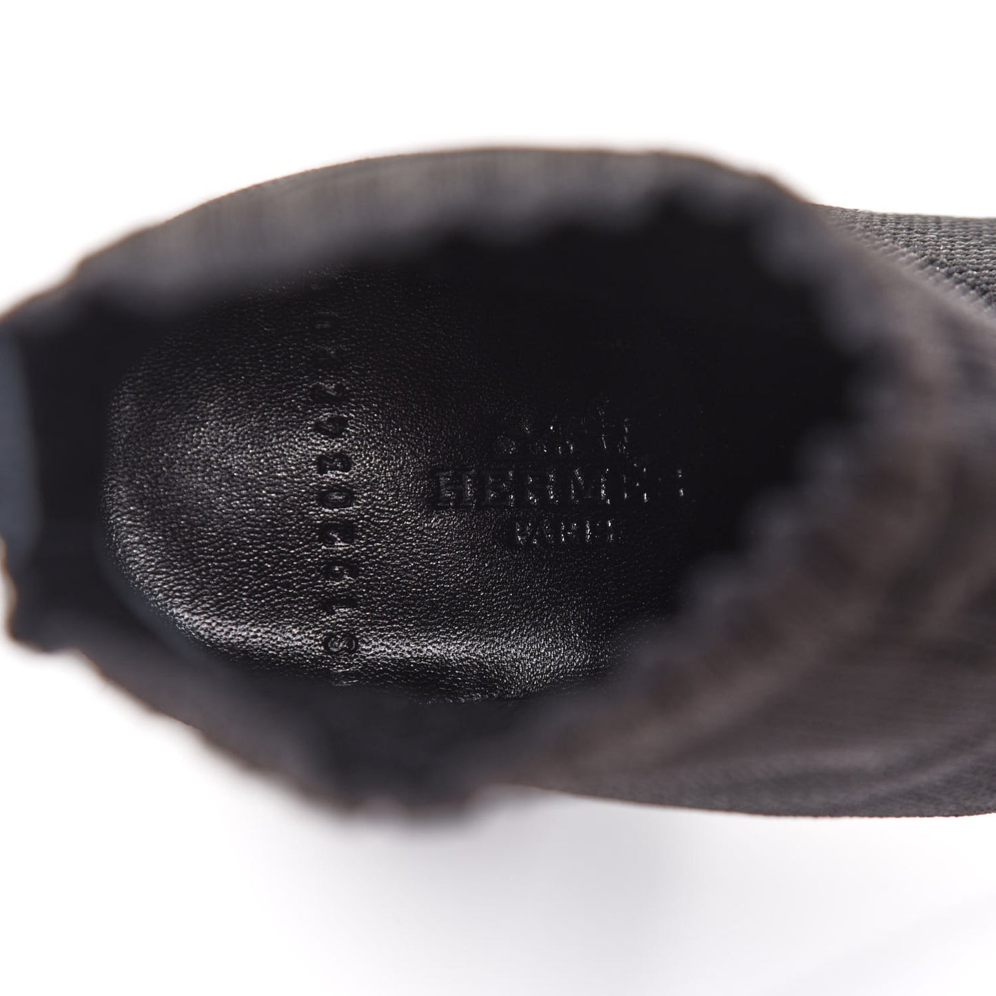 Knit Calfskin Volver Ankle Boots 37.5 Black