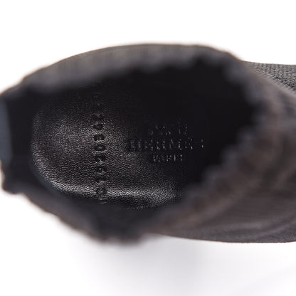 Hermes Knit Calfskin Volver Ankle Boots 37.5 Black 8 of 9