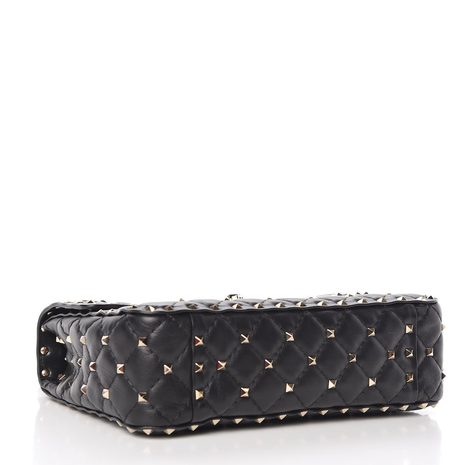 Valentino Garavani Lambskin Medium Rockstud Spike Shoulder Bag Black 4 of 10