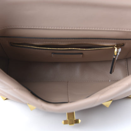 Valentino Garavani Nappa Large Roman Stud Shoulder Bag Rose Cannelle 5 of 9