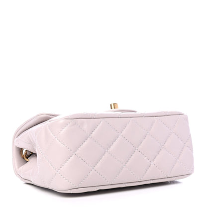 Chanel Lambskin Quilted Mini Pearl Crush Flap Light Purple 3 of 4