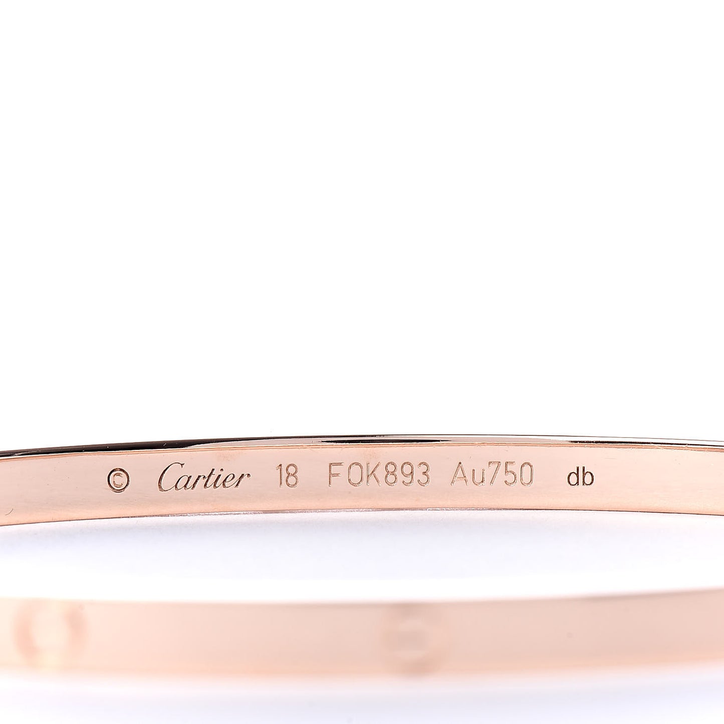 18K Pink Gold Small LOVE Bracelet 18