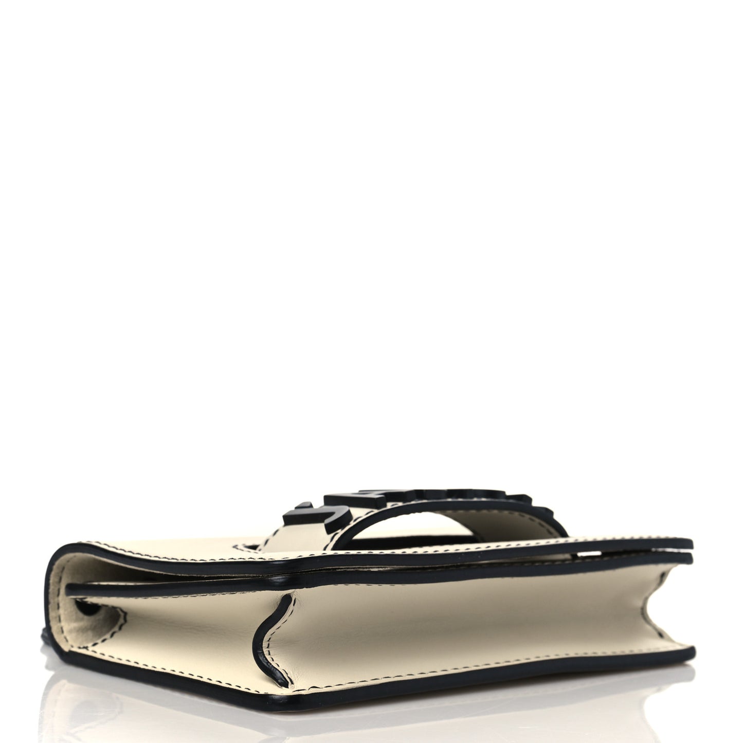 Smooth Calfskin Mini J'Adior Chain Flap Bag Off White