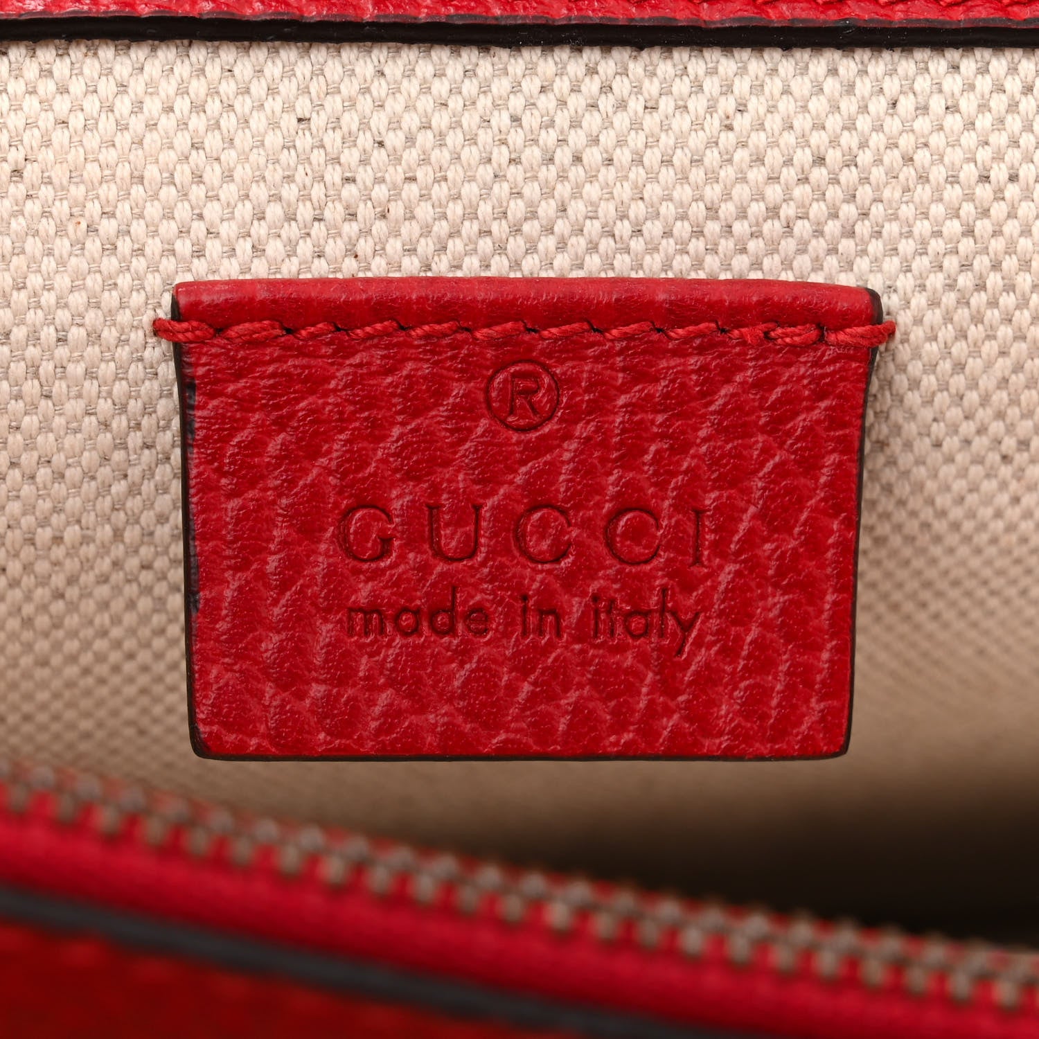 Gucci Dollar Calfskin Swarovski Crystal Small Dionysus Shoulder Bag Hibiscus Red 6 of 10