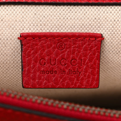 Gucci Dollar Calfskin Swarovski Crystal Small Dionysus Shoulder Bag Hibiscus Red 6 of 10